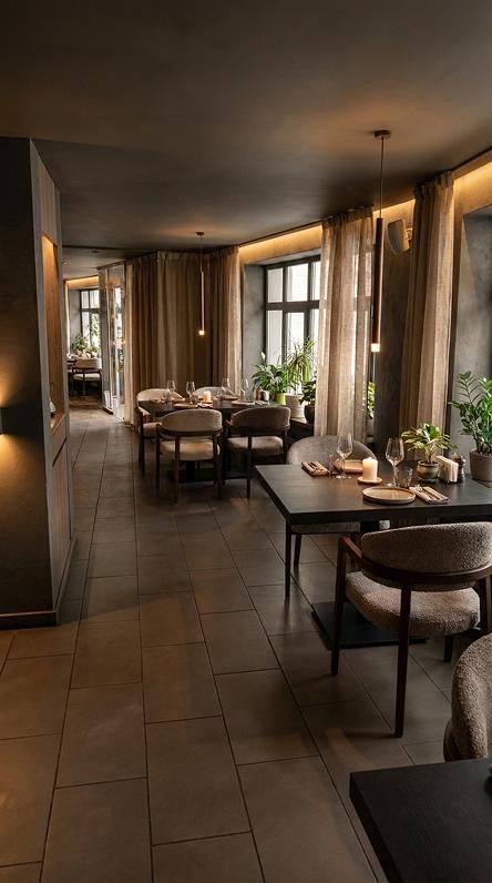 Ресторан «Парк» — камерная реновация — 07 dining room reverse view